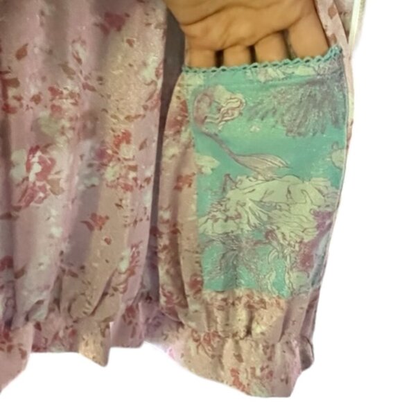 LoveShackFancy X Hurley NWT "Under the Sea" Lurex Mermaid Bomber Jacket Large - Picture 11 of 16